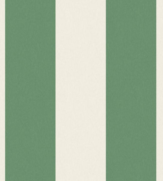 Awning Stripe Fabric - Green Magnolia - Woodchip & Magnolia - WMF - 413 - 02LD - Premier Wallcovering