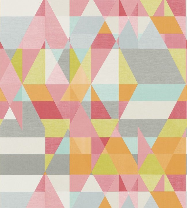 Axis Wallpaper - Lime / Peony / Sunset - NSWA110836 - Scion - Premier Wallcovering