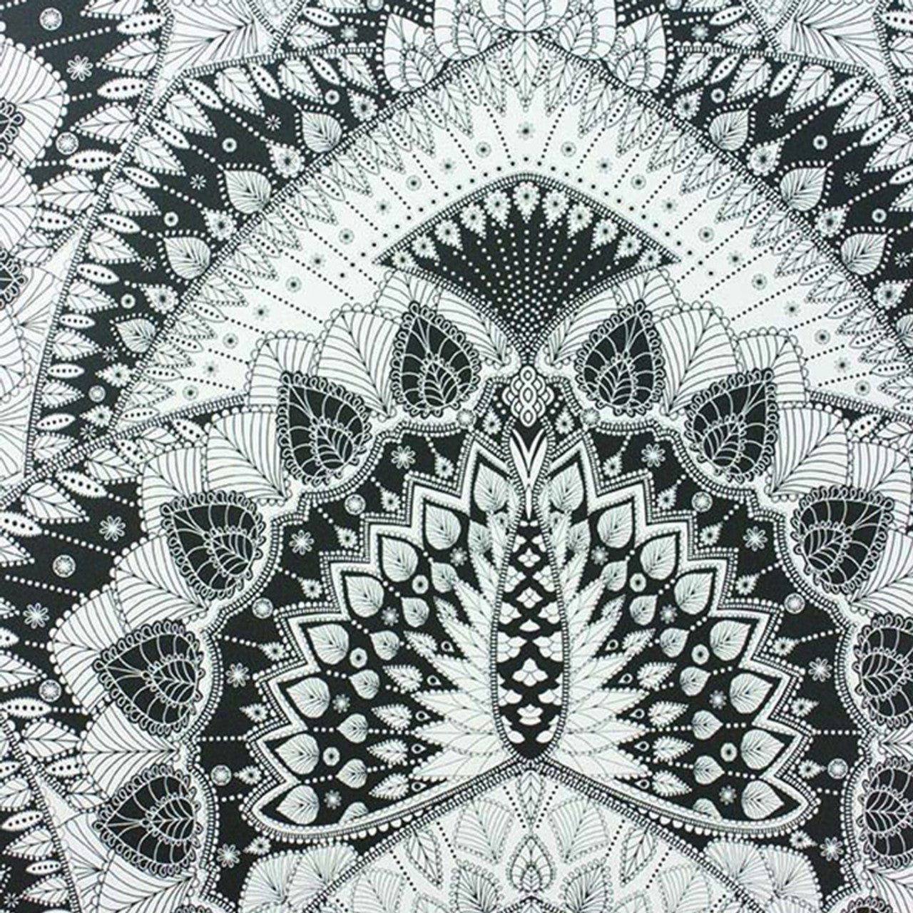 Azari Wallpaper - Black/White - Matthew Williamson - W6952-05 - Premier Wallcovering