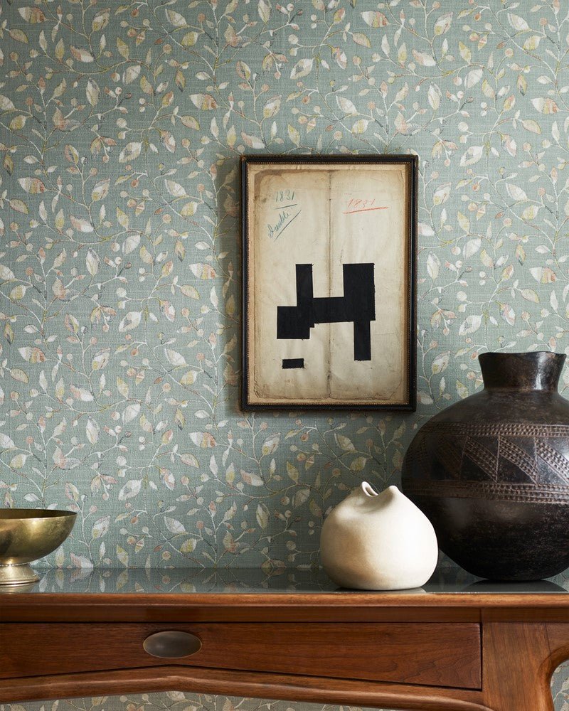 Azzura Wallpaper - Steel - J8015 - 01 - Jane Churchill - Premier Wallcovering