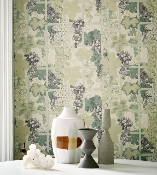 Bacchus Wallpaper - Amethyst - Madeaux - W3000 - 01 - Premier Wallcovering