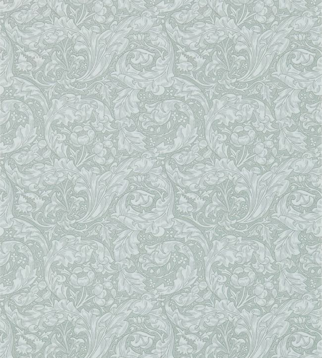 Bachelors Button Wallpaper - Silver - 214735 - Morris & Co - Premier Wallcovering