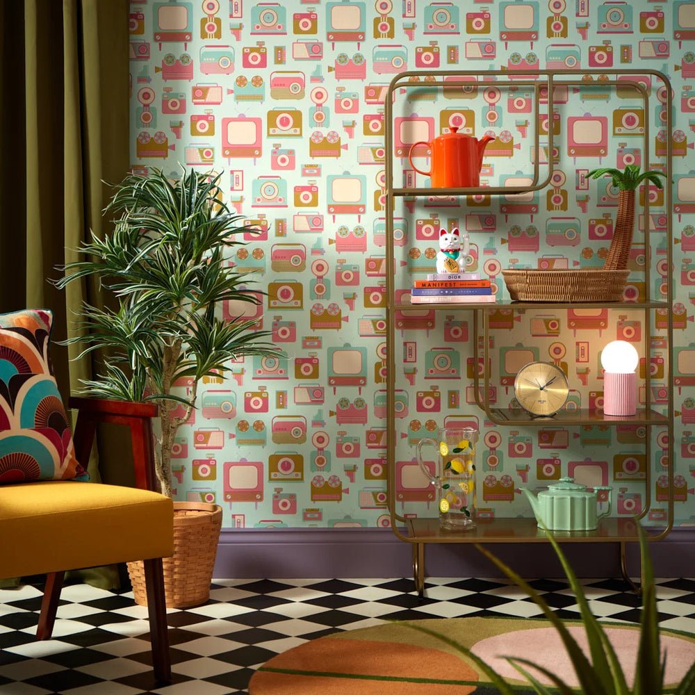 Back in Time Wallpaper - Brights on Elderflower - Lust Home - LH900501 - Premier Wallcovering