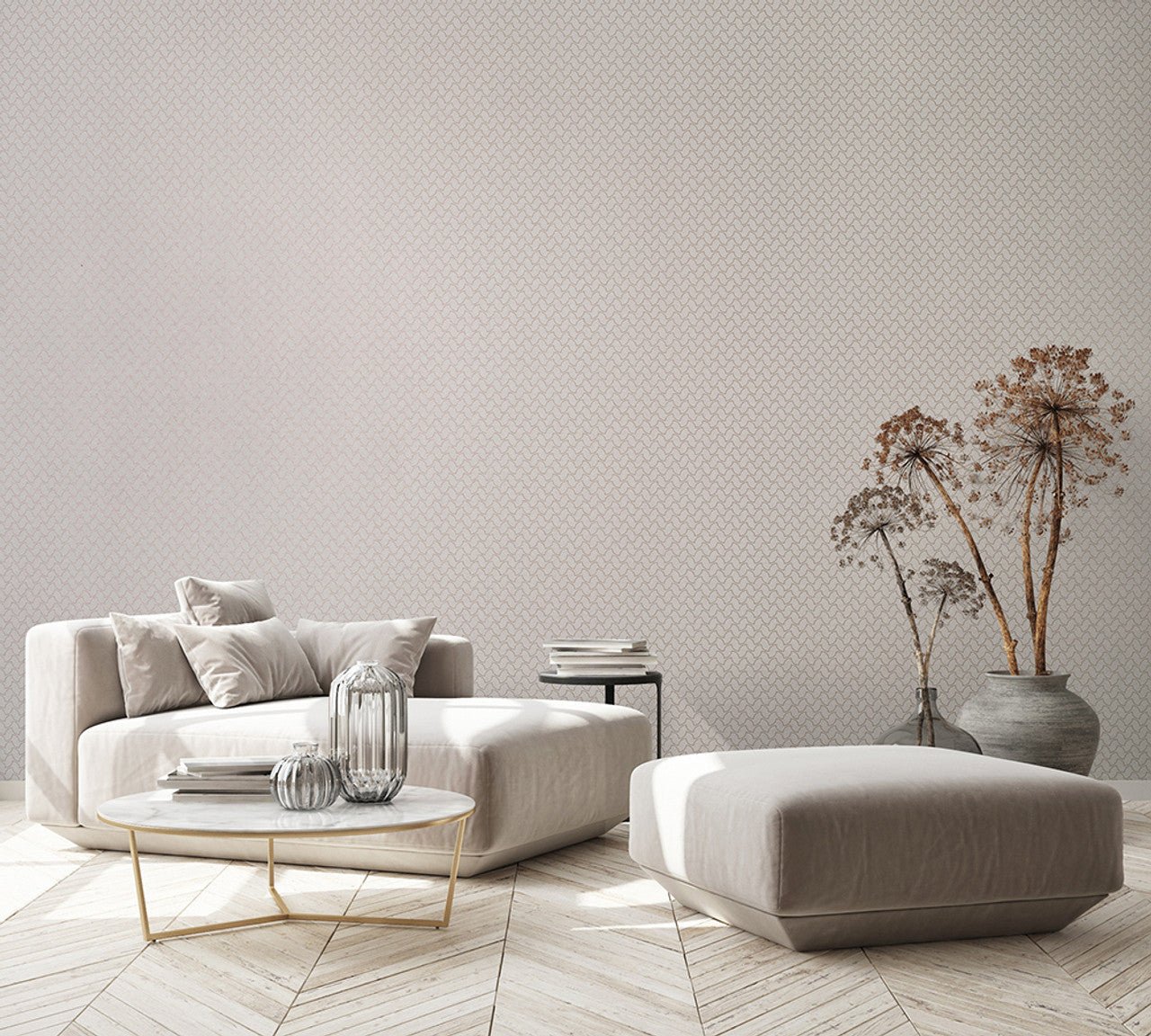 Balance Slow Living Wallpaper - Dusty Lilac - Hohenberger - 64669 - Premier Wallcovering
