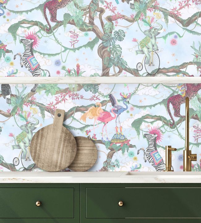Balancing Act Wallpaper - Blue Sky - Brand McKenzie - BMCF003/01A - Premier Wallcovering