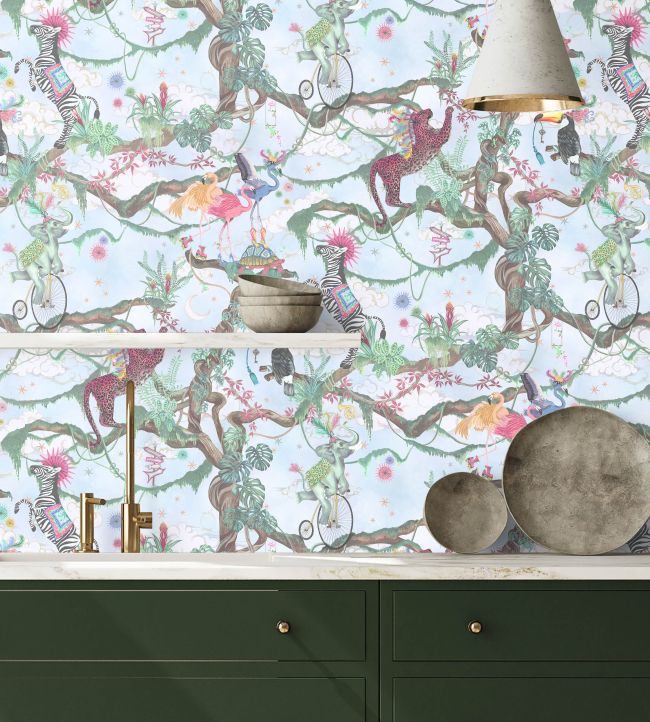 Balancing Act Wallpaper - Blue Sky - Brand McKenzie - BMCF003/01A - Premier Wallcovering