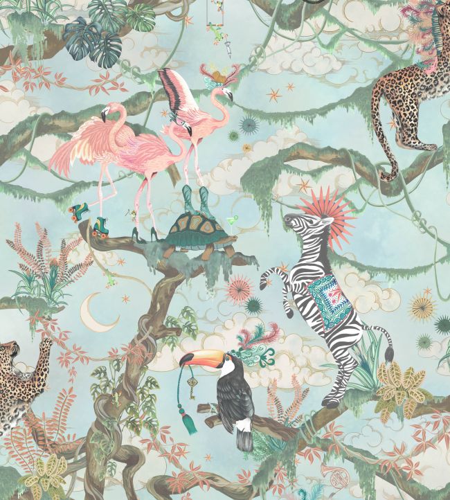 Balancing Act Wallpaper - Green Sky - Brand McKenzie - BMCF003/01B - Premier Wallcovering