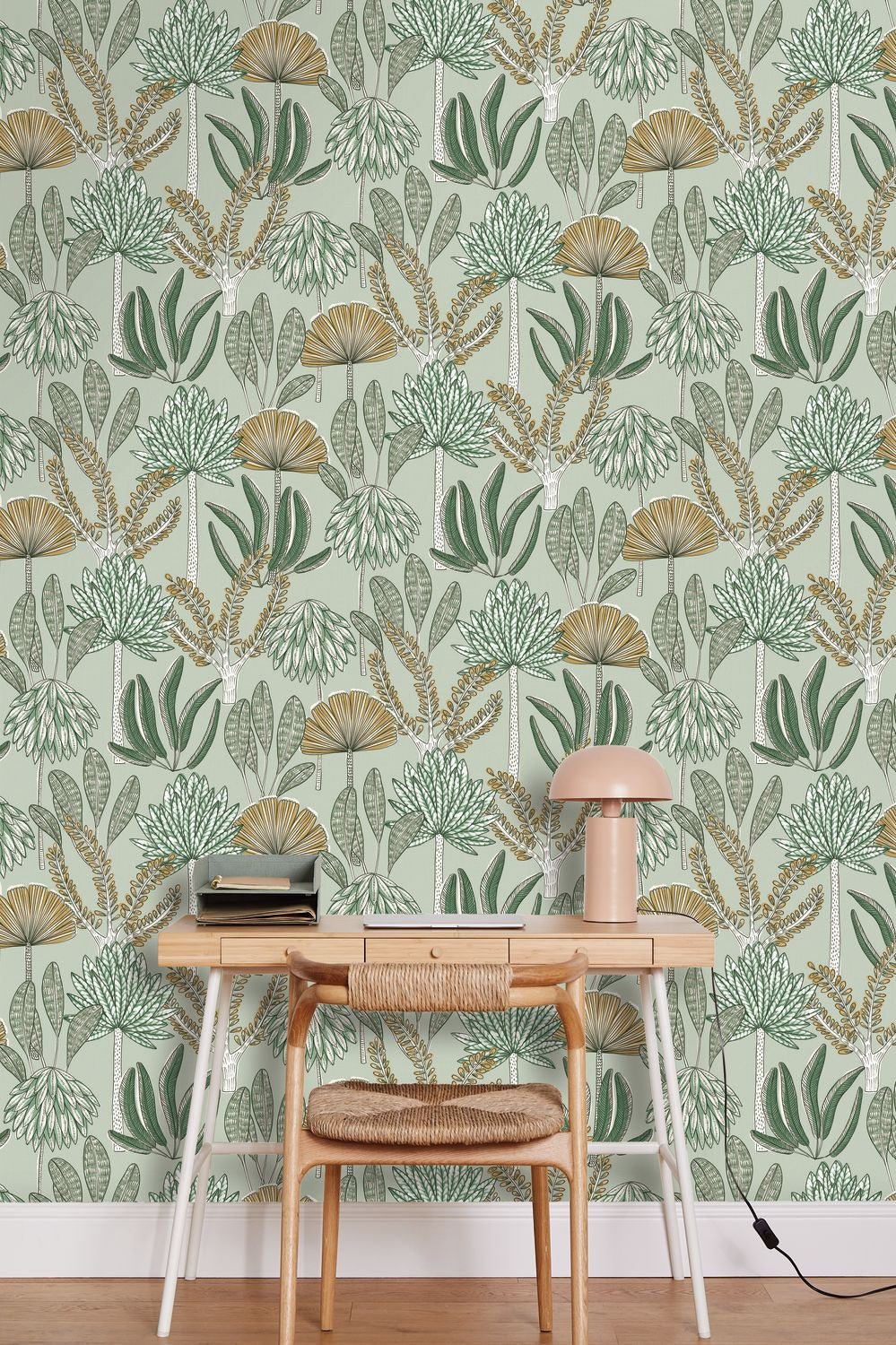 Bali Wallpaper - Vert D'eau - Caselio - 104937793 - Premier Wallcovering