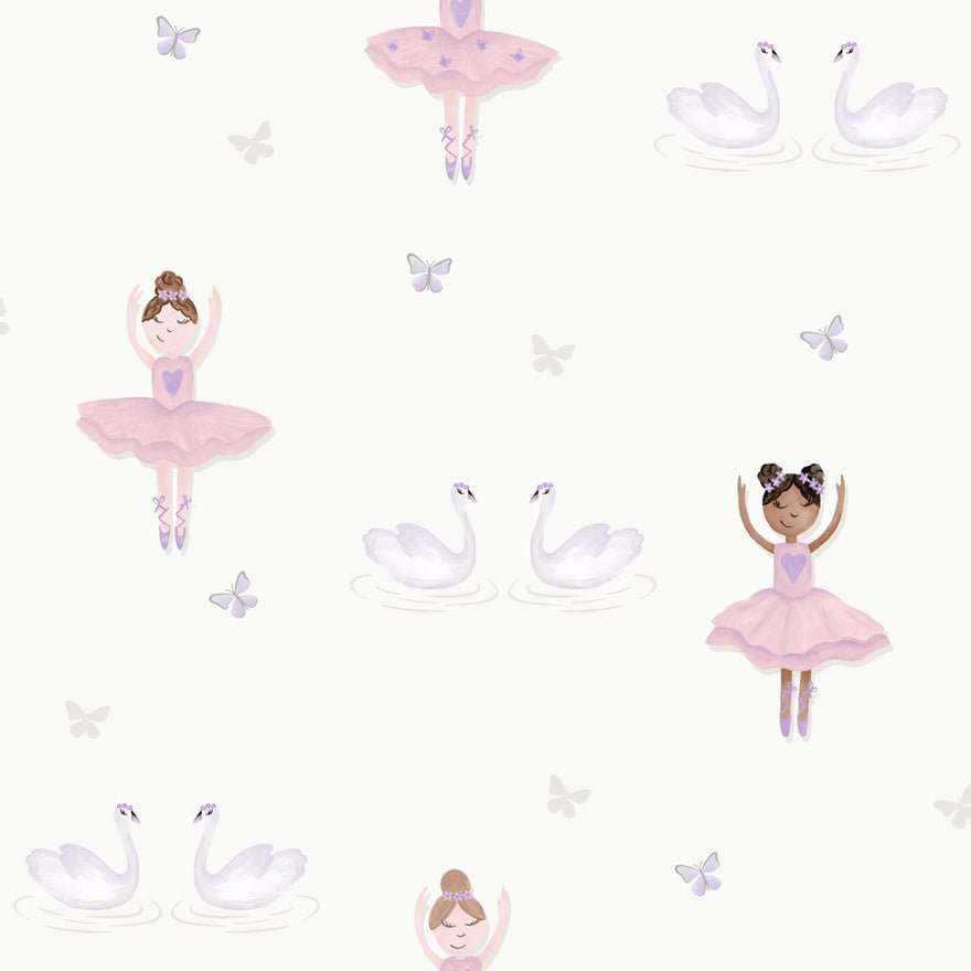 Ballerina Wallpaper - Pink/Cream - Holden Décor - 12461 - Premier Wallcovering