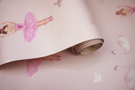 Ballerina Wallpaper - Pink - Holden Décor - 12460 - Premier Wallcovering
