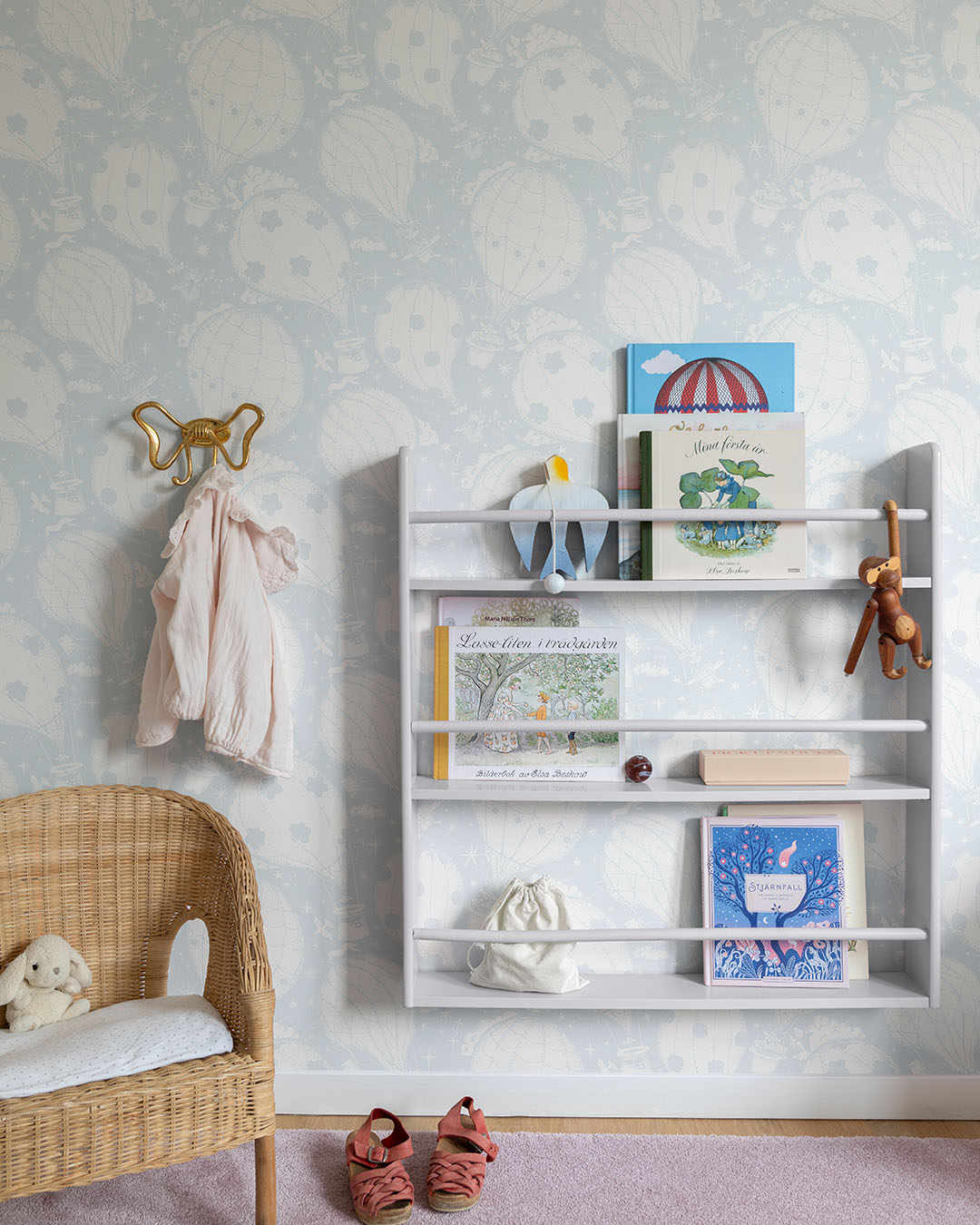 Ballongerna Wallpaper - Light Blue - Midbec - 29005 - Premier Wallcovering