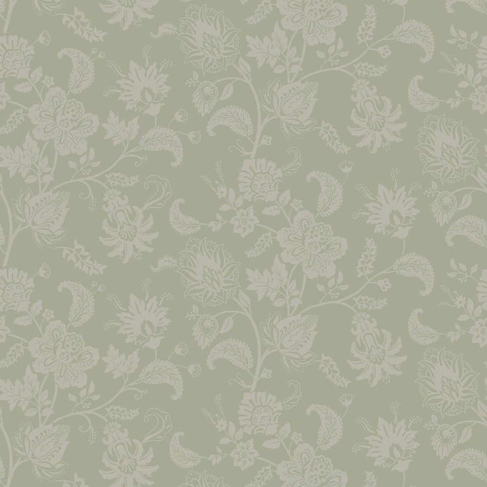 Balmoral Baroque Wallpaper - Warm Grey - LAN100211 - Lucie Annabel - Premier Wallcovering