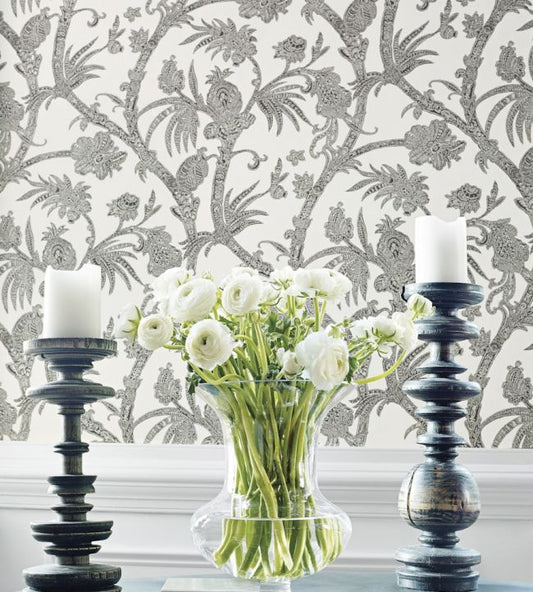 Baltimore Wallpaper - Beige - Thibaut - T13057 - Premier Wallcovering