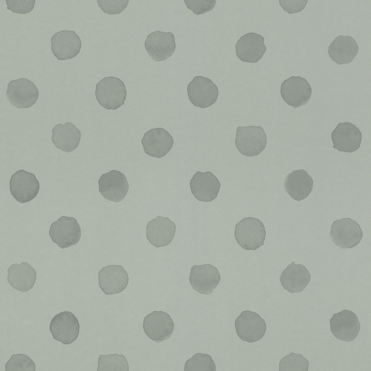 Bambino Polka Dot Painted Spot Wallpaper - Green - Rasch - 252057 - Premier Wallcovering
