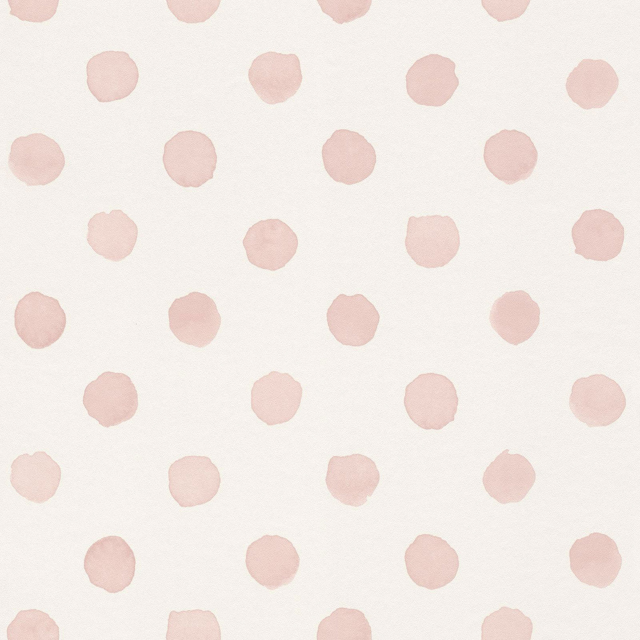 Bambino Polka Dot Painted Spot Wallpaper - Soft Pink - Rasch - 252019 - Premier Wallcovering