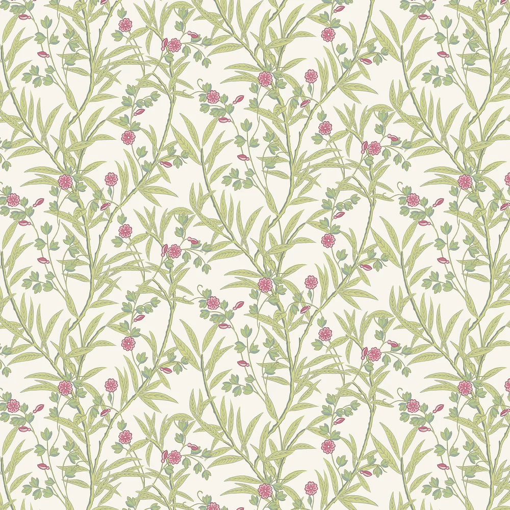Bamboo Floral Wallpaper - Mischief - Little Greene - 0267BAMISCH - Premier Wallcovering