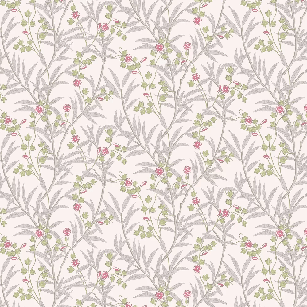 Bamboo Floral Wallpaper - Leather - Little Greene - 0267BALEATH - Premier Wallcovering