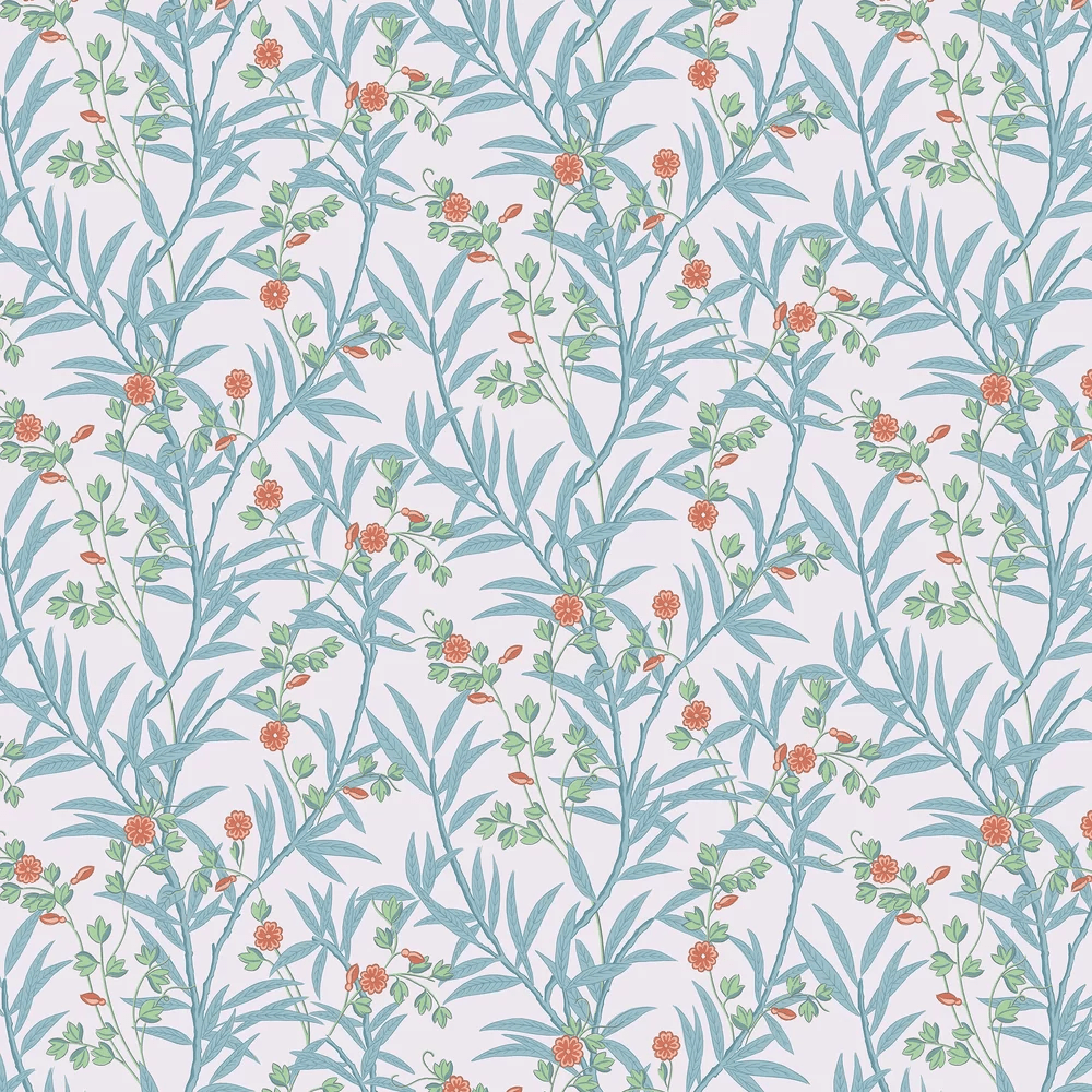 Bamboo Floral Wallpaper - Heat - Little Greene - 0267BAHEATZ - Premier Wallcovering