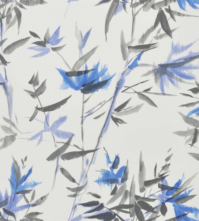 Bamboo Wallpaper - Cobalt - PDG652/05 - Designers Guild - Premier Wallcovering
