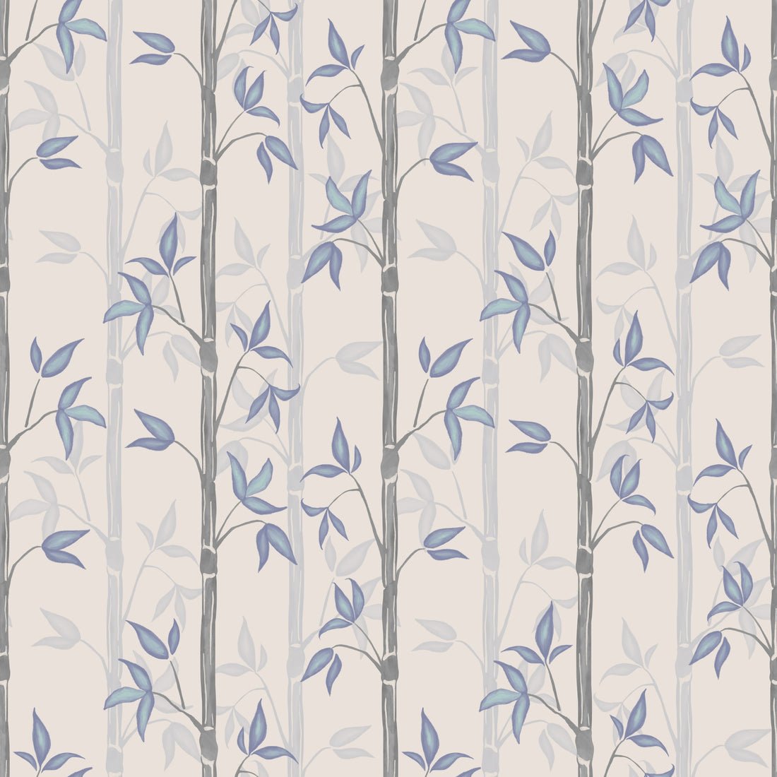 Bamboo Wallpaper - Winter - Summer Gray - Premier Wallcovering