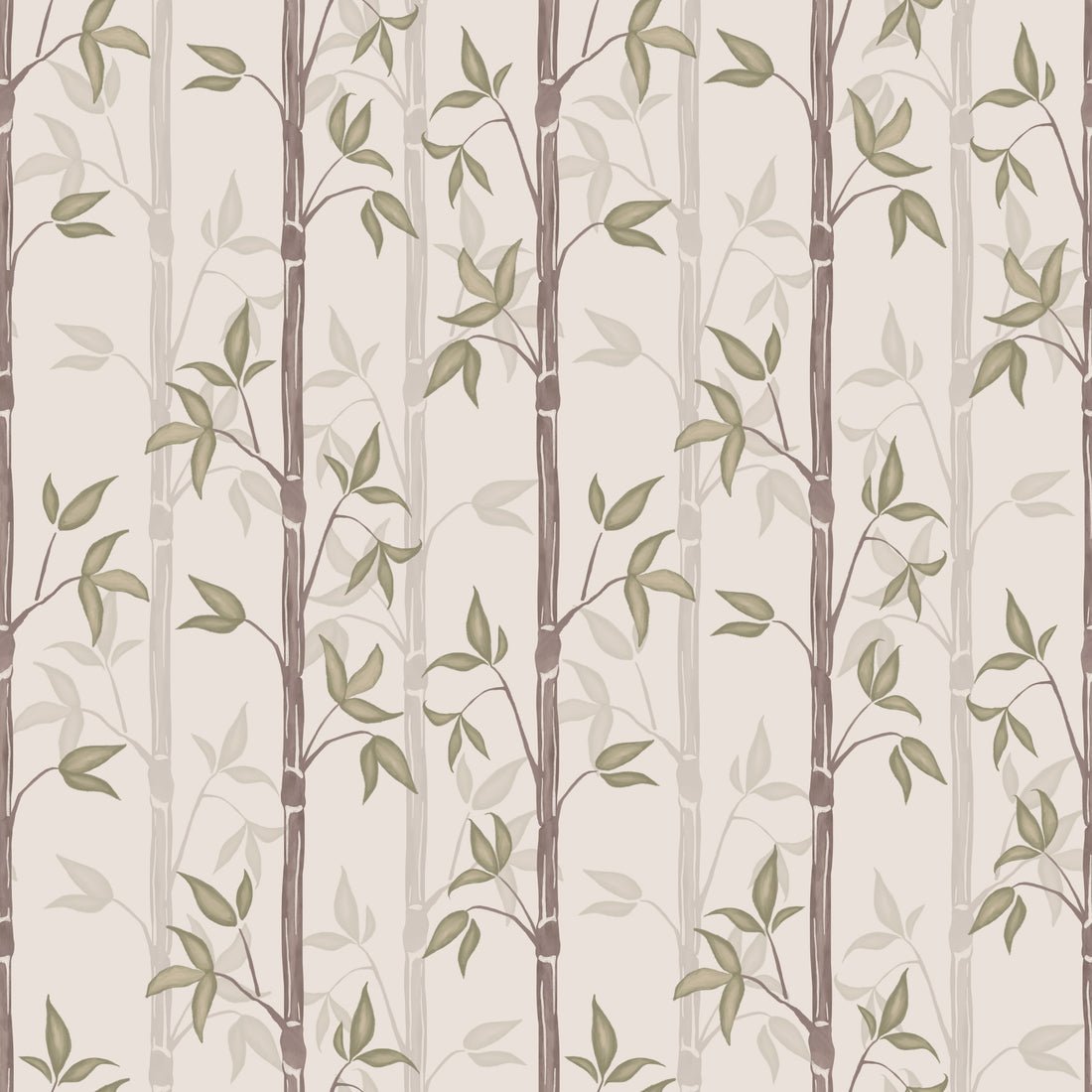 Bamboo Wallpaper - Spring - Summer Gray - Premier Wallcovering