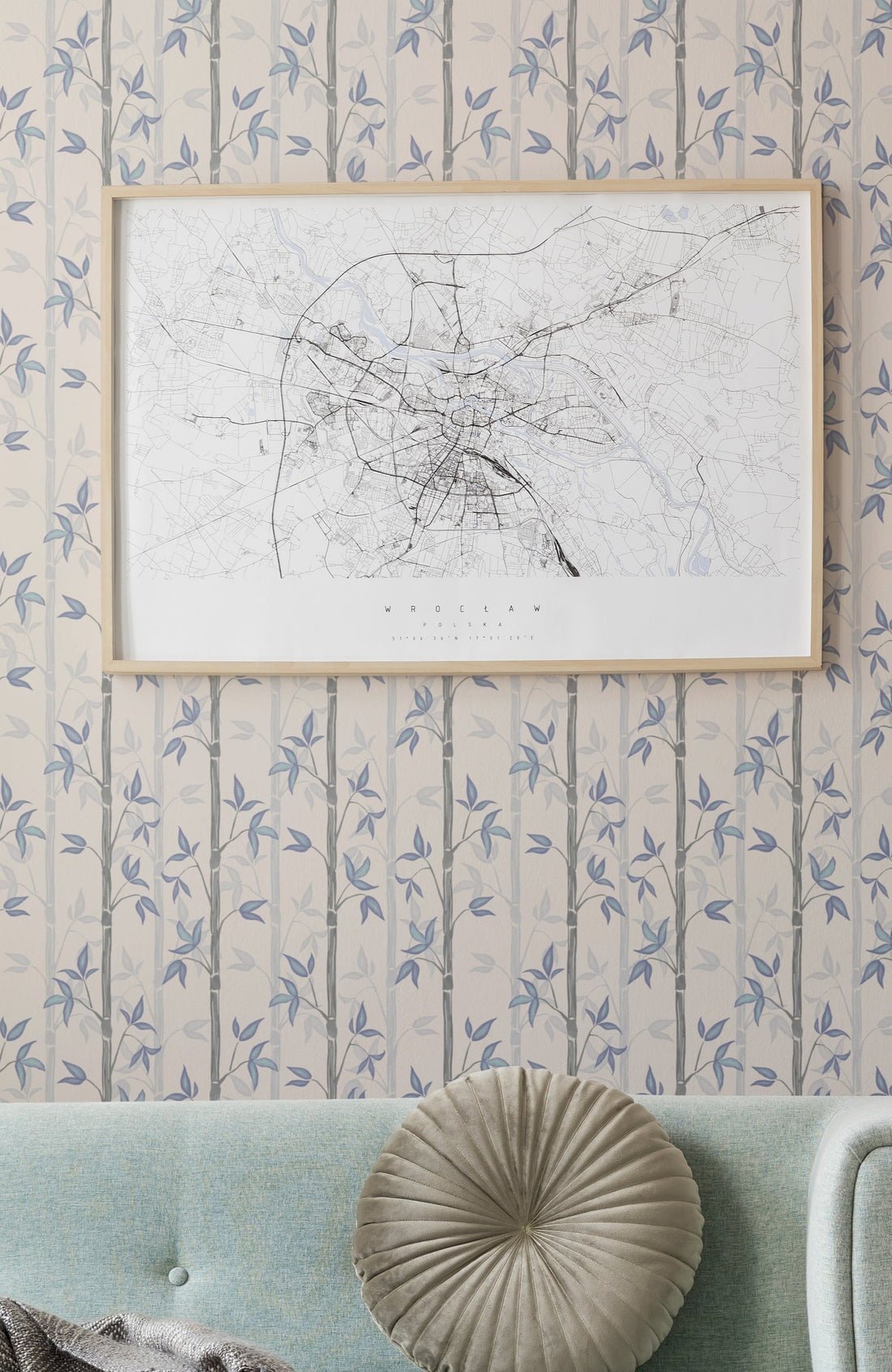 Bamboo Wallpaper - Winter - Summer Gray - Premier Wallcovering