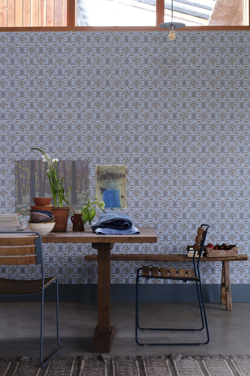 Barace Wallpaper - Parma Gray - 6604 - Farrow & Ball - Premier Wallcovering