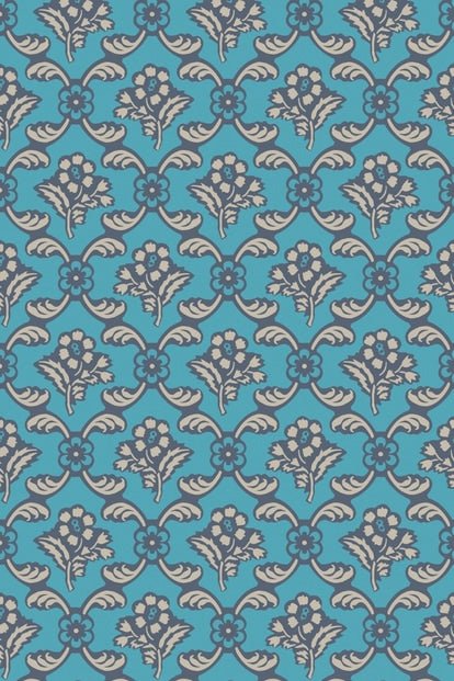 Barace Wallpaper - Wine Dark - 6605 - Farrow & Ball - Premier Wallcovering