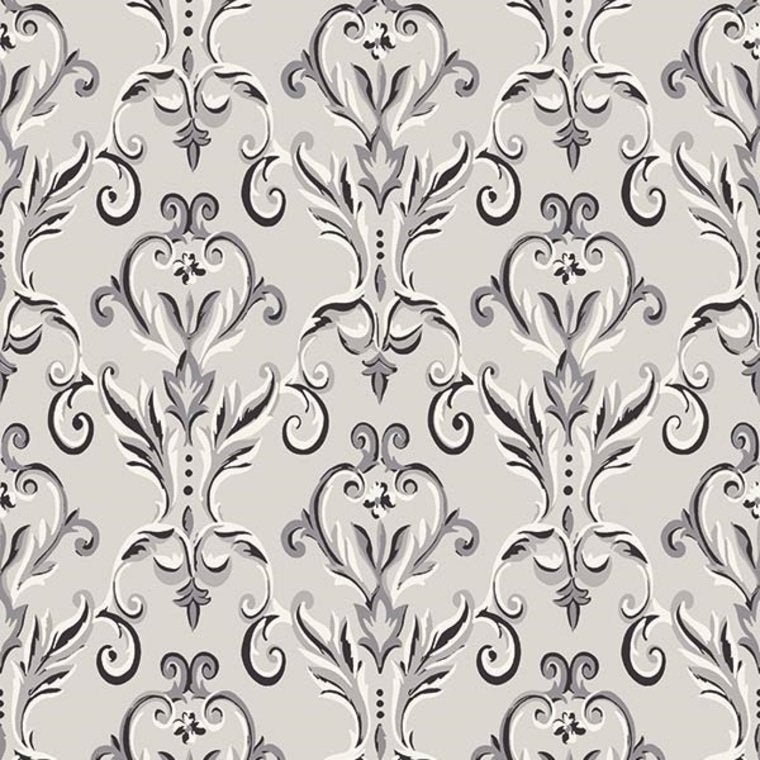 Baroque Heritage Wallpaper - Grey - K & K - 600102 - Premier Wallcovering