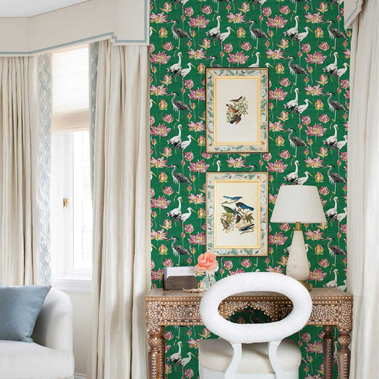 Barton Wallpaper - Green - A Street Prints - AN87551 - Premier Wallcovering