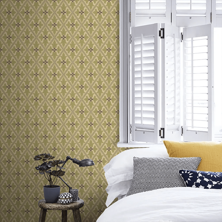 Bayham Abbey Wallpaper - Citrine - Little Greene - 0277BACITRI - Premier Wallcovering