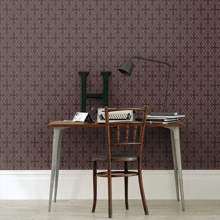 Bayham Abbey Wallpaper - Monarch - Little Greene - 0251BAMONAR - Premier Wallcovering