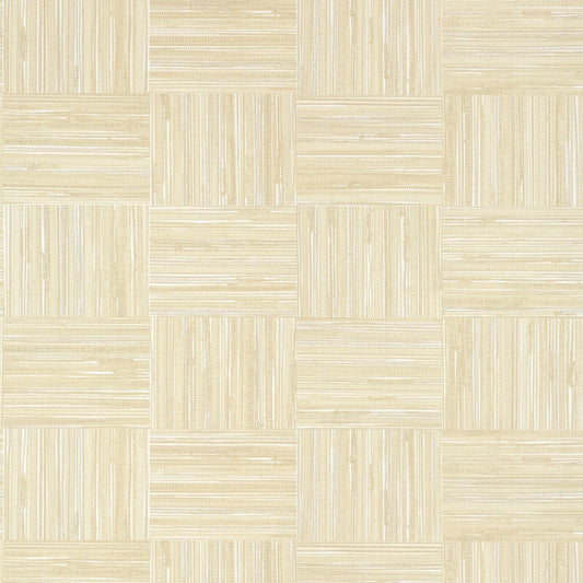 Bayshore Basket Wallpaper - Sand - Thibaut - T14588 - Premier Wallcovering