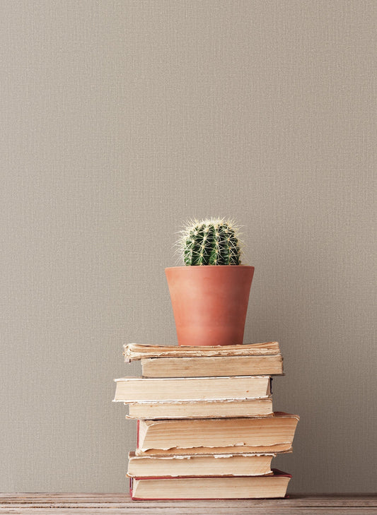 Bazaar Pearlescent Weave Wallpaper - Biscuit - Galerie - G78302 - Premier Wallcovering