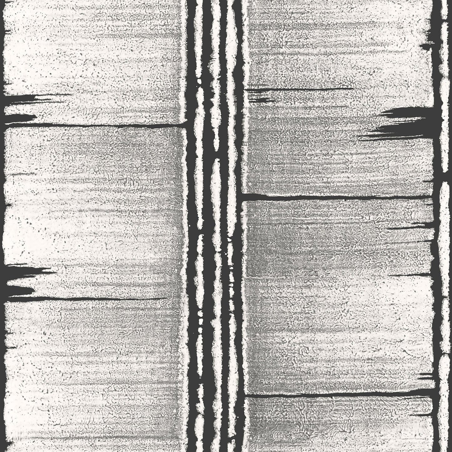 Bazaar Tribal Panels Wallpaper - Grey / Black - Galerie - G78283 - Premier Wallcovering