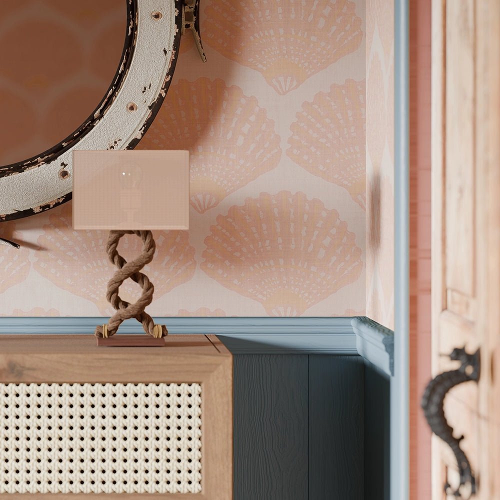 Beachcomber Wallpaper - Lady Coral - LAN100272 - Lucie Annabel - Premier Wallcovering