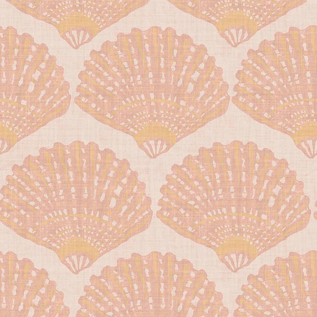 Beachcomber Wallpaper - Lady Coral - LAN100272 - Lucie Annabel - Premier Wallcovering