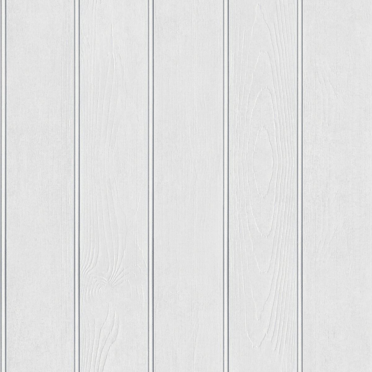 Beaded Wood Panel Wallpaper - White - Belgravia - 5912 - Premier Wallcovering