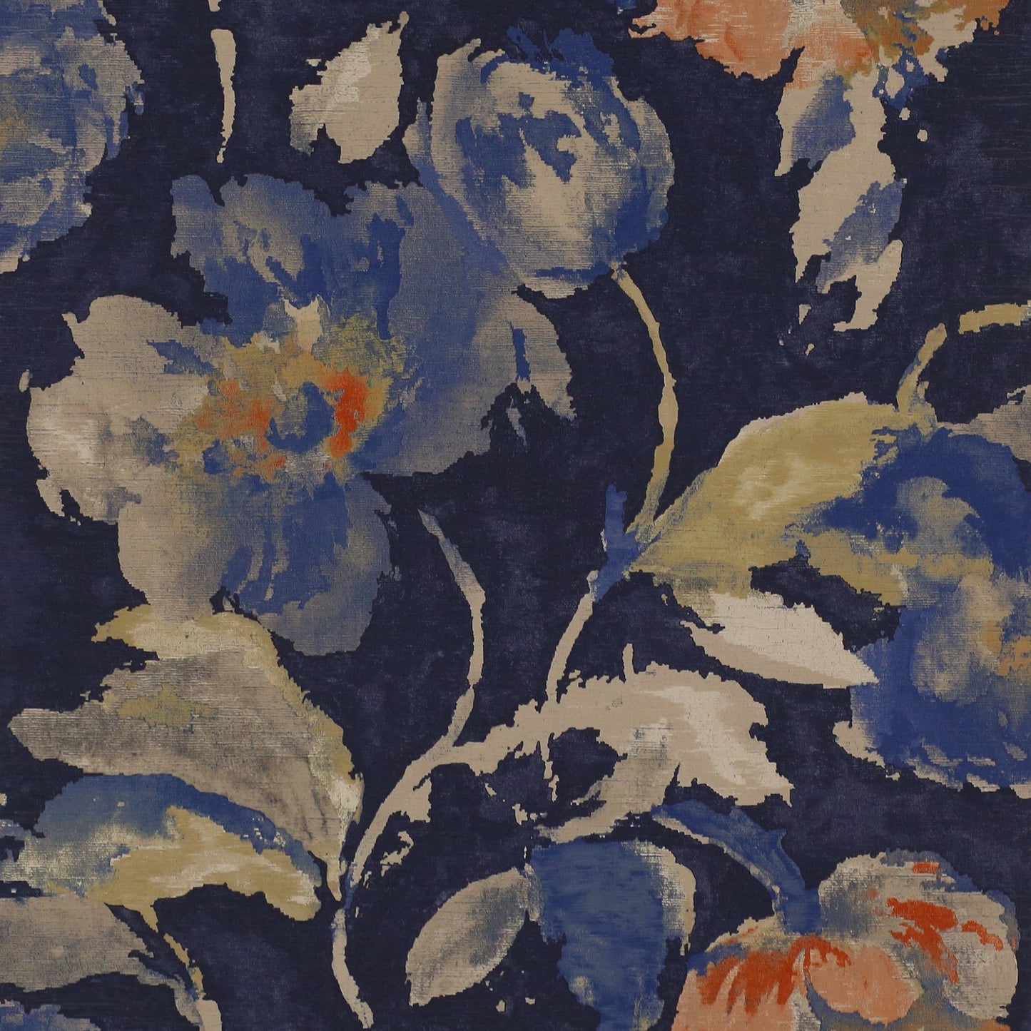 Beatrice Wallpaper - Midnight - J162W - 04 - Jane Churchill - Premier Wallcovering