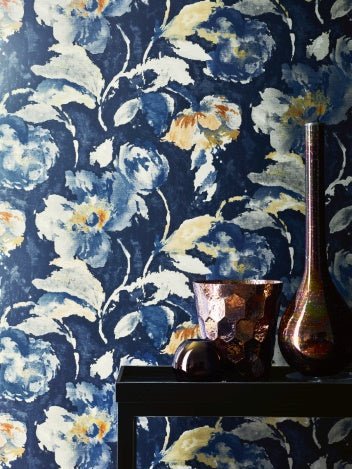 Beatrice Wallpaper - Silver/Pink - J162W - 01 - Jane Churchill - Premier Wallcovering