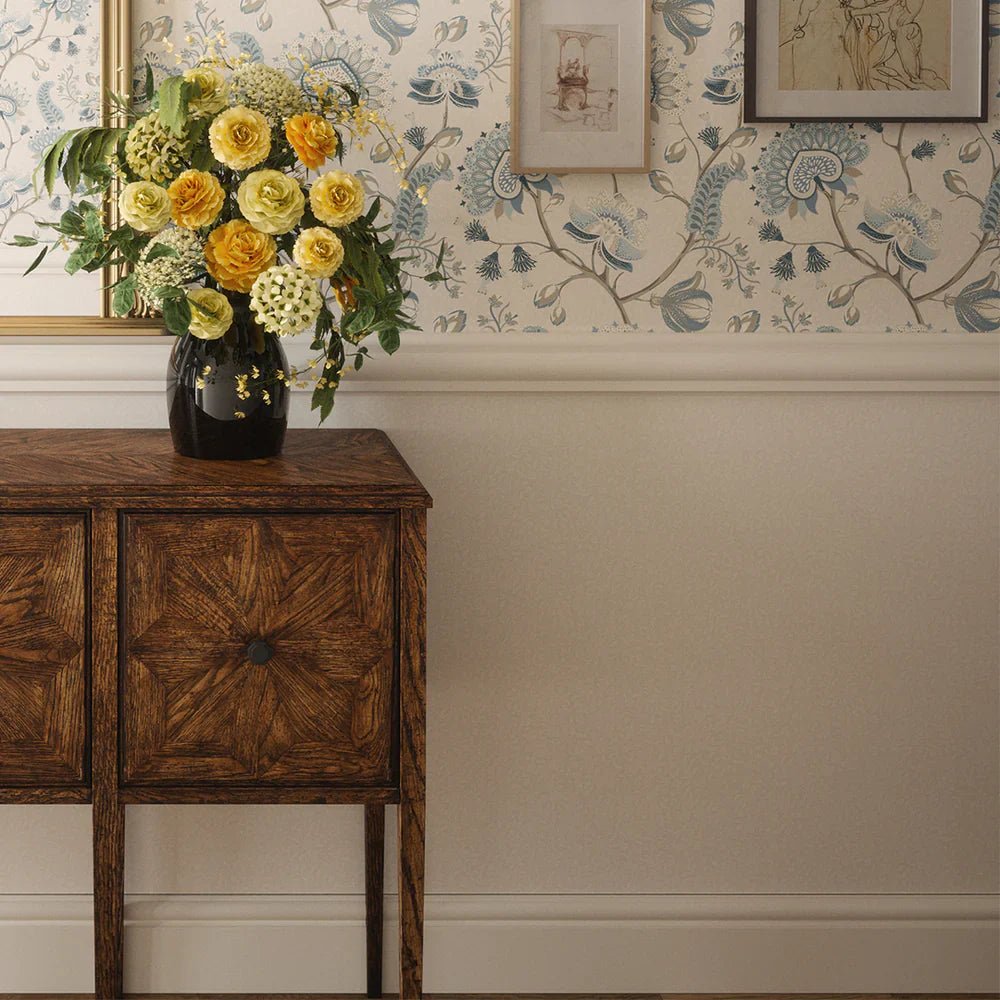 Beaumont Plain Wallpaper - Ecru - LAN100110 - Lucie Annabel - Premier Wallcovering
