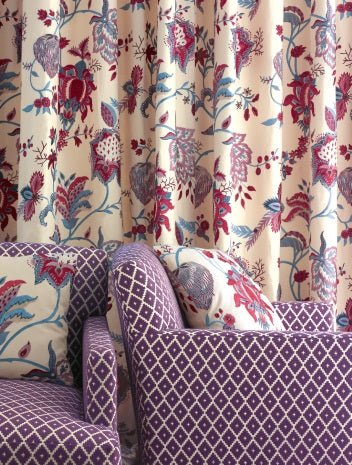 Beauregard Fabric - Rouge/Nattier - Manuel Canovas - 04709/01 - Premier Wallcovering