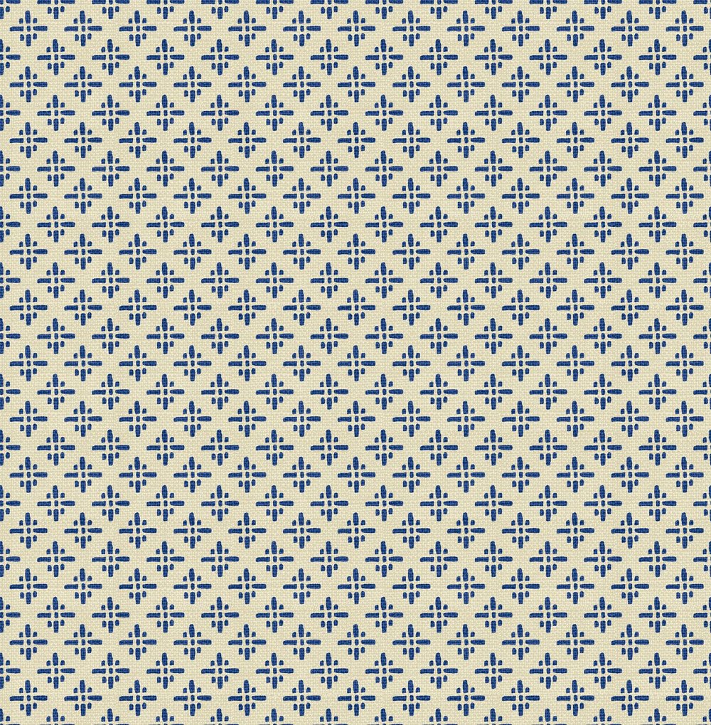 Beckett Star Wallpaper - Coast Blue - Joules - 118579 - Premier Wallcovering