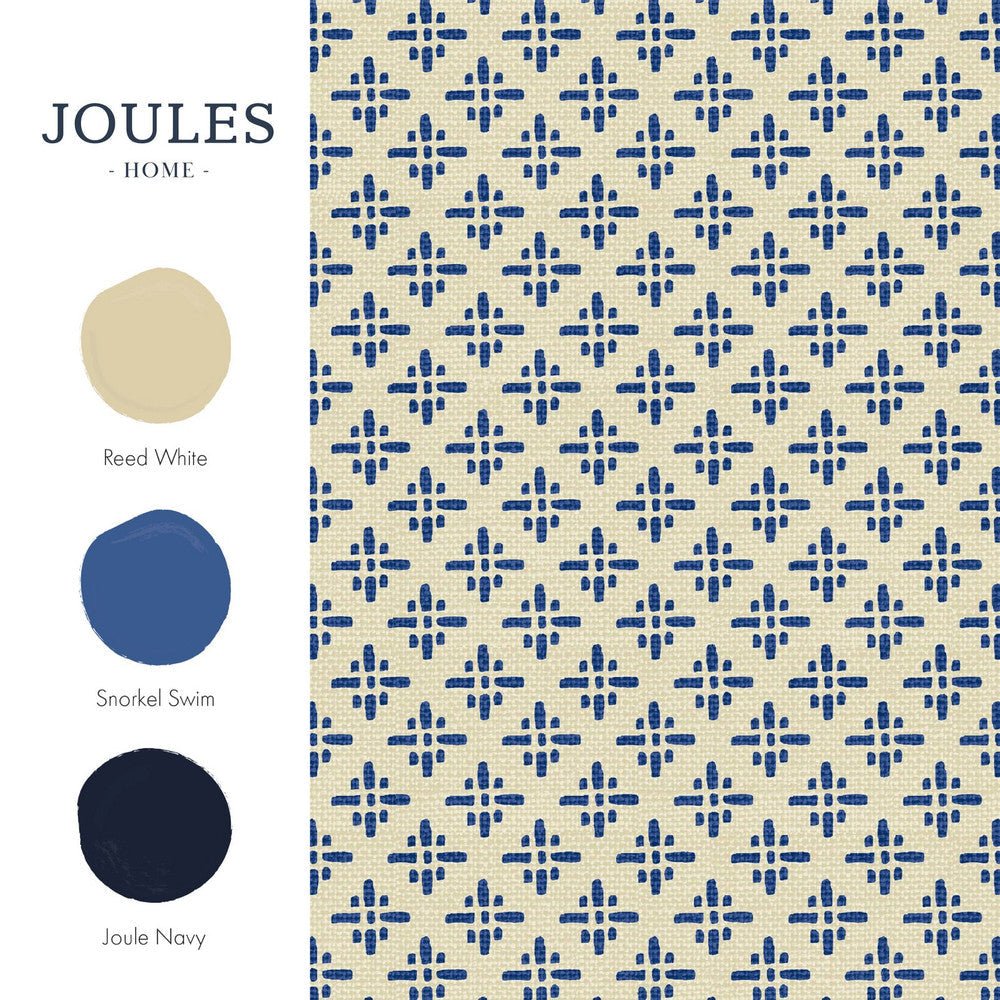 Beckett Star Wallpaper - Coast Blue - Joules - 118579 - Premier Wallcovering