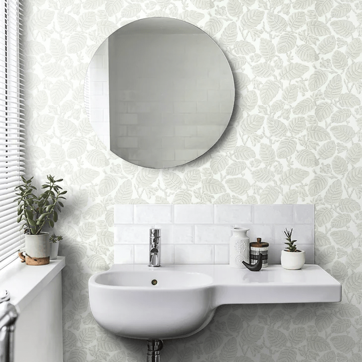 Beech Nut Wallpaper - Warm Grey - Little Greene - 0260BEWARMZ - Premier Wallcovering