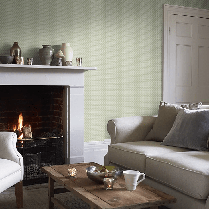 Belgravia Wallpaper - Soft Olive - Timothy Wilman - TW2509 - Premier Wallcovering