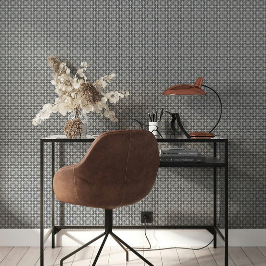 Belgravia Wallpaper - Graphite Grey - Timothy Wilman - TW2506 - Premier Wallcovering