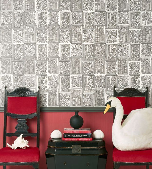 Bellini Wallpaper - China Blue on White - 108/9045 - Cole & Son - Premier Wallcovering