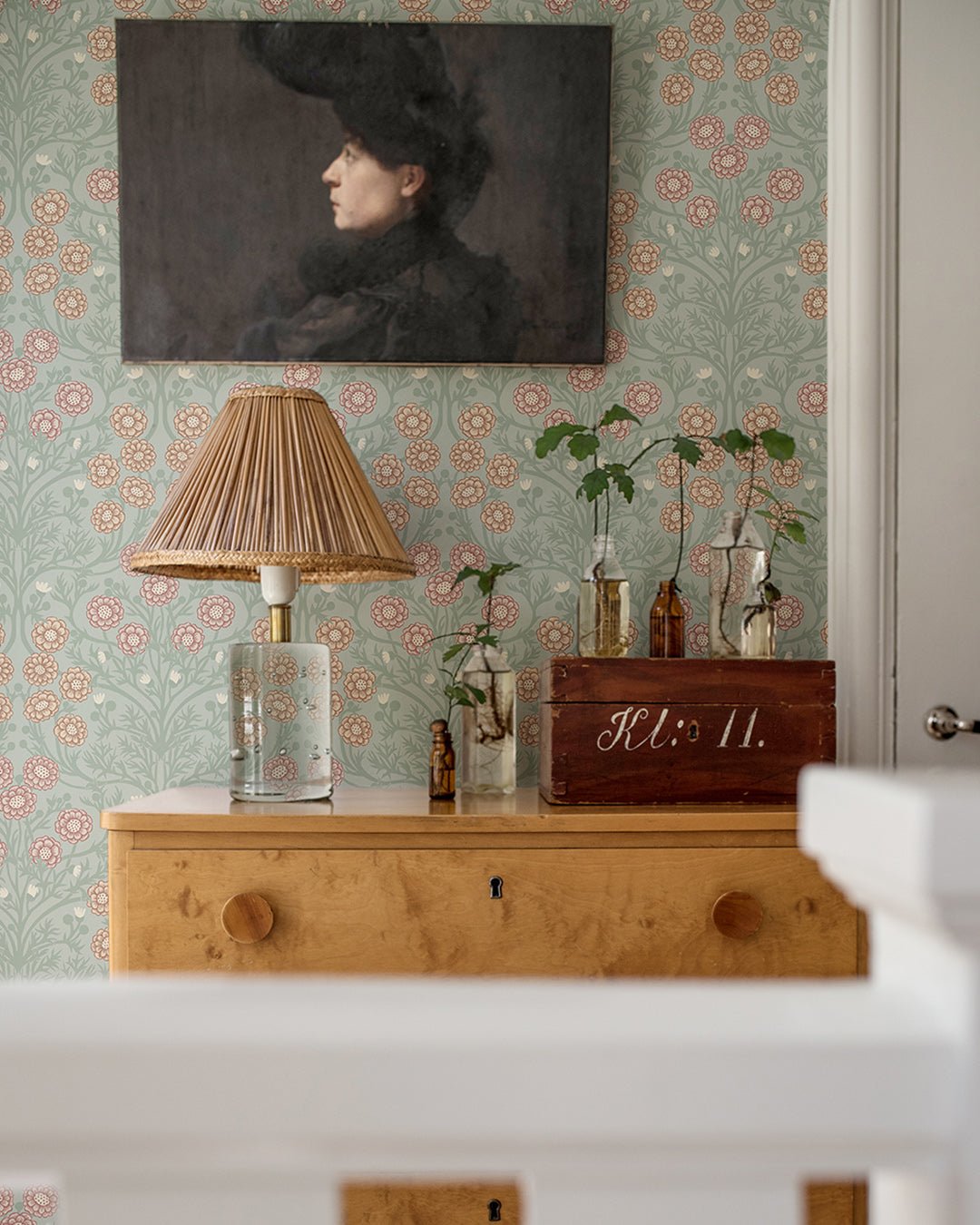 Bellis Wallpaper - Mint Green - Midbec - 14017 - Premier Wallcovering