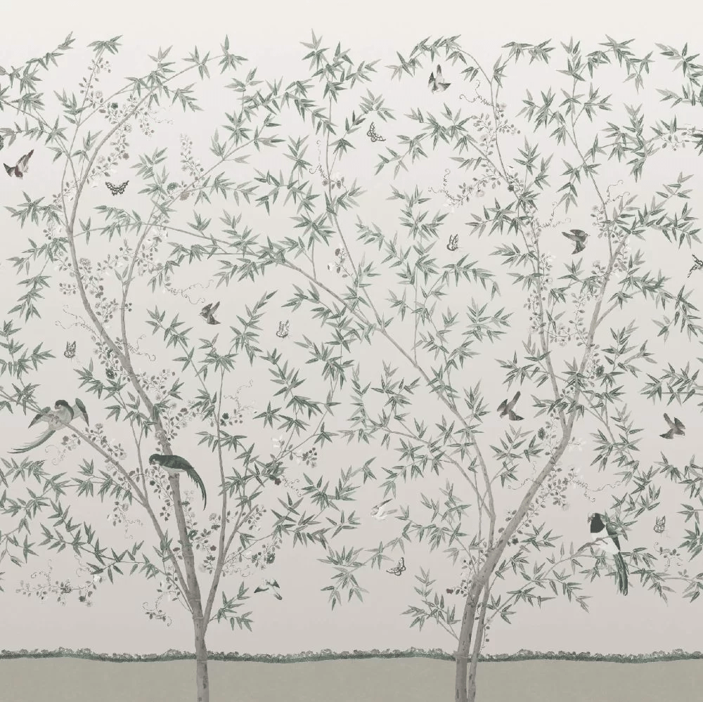 Belton Scenic - 3 panels Wallpaper Mural - Oyster - Little Greene - 0245BSOYSTE - Premier Wallcovering